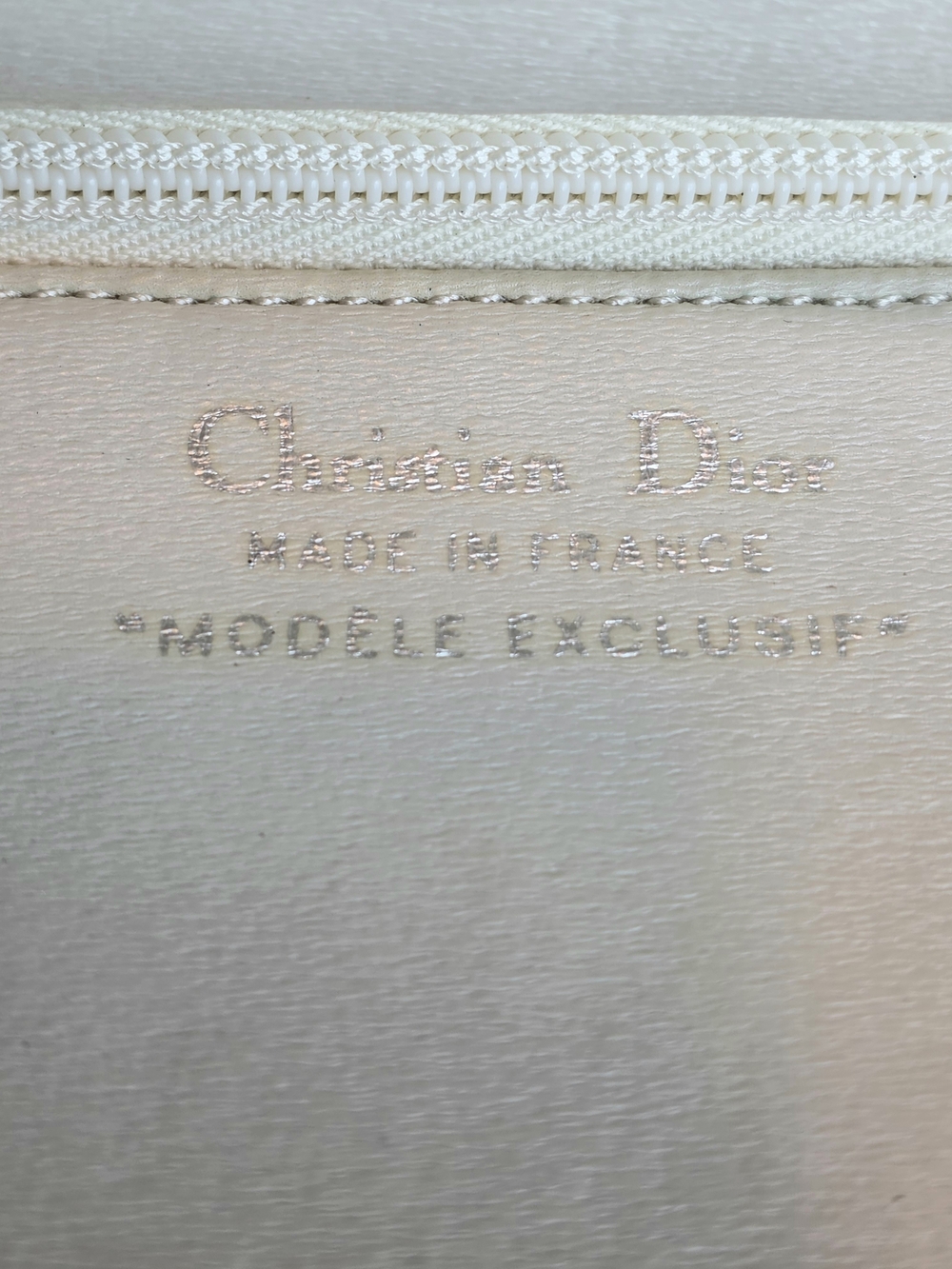 Christian Dior Vintage Tan Leather Handbag Gold Tone Hardware with COA & Dustbag - Picture 5 of 17